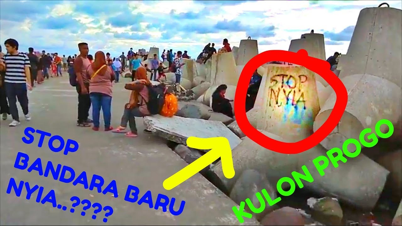 Lautan Manusia Di Pemecah Ombak Pantai Selatan Kulon Progo Yogyakarta Vlog 2