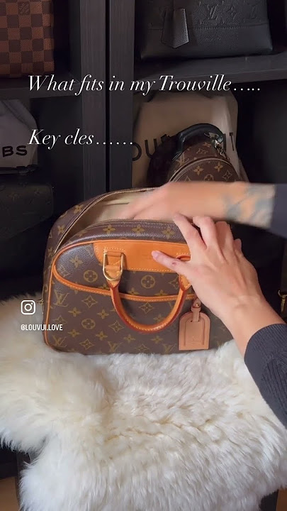 WHATS IN MY BAG/ WHATS FIT IN/ LOUIS VUITTON TROUVILLE PM! 