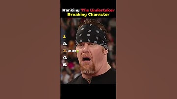 Undertaker Caught Breaking Character! 😂