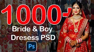 1000  Bridal Dress And Boy Pant Coat Download In PSD Files |Sheri Sk| PSD Files Download