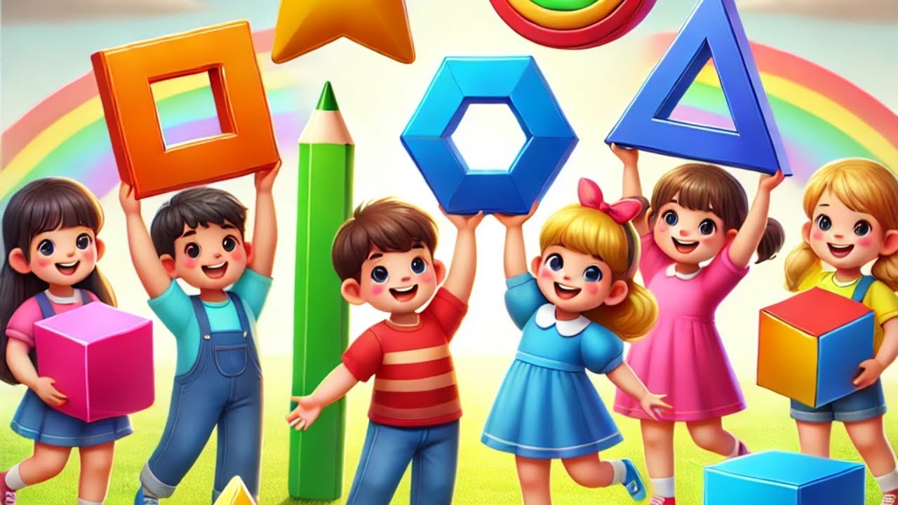Learn Shapes for Kids | Fun Educational Video with Shapes | Cheerful ...