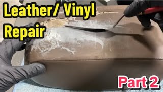 Leather/ Vinyl Repair ASMR FULL TUTORIAL