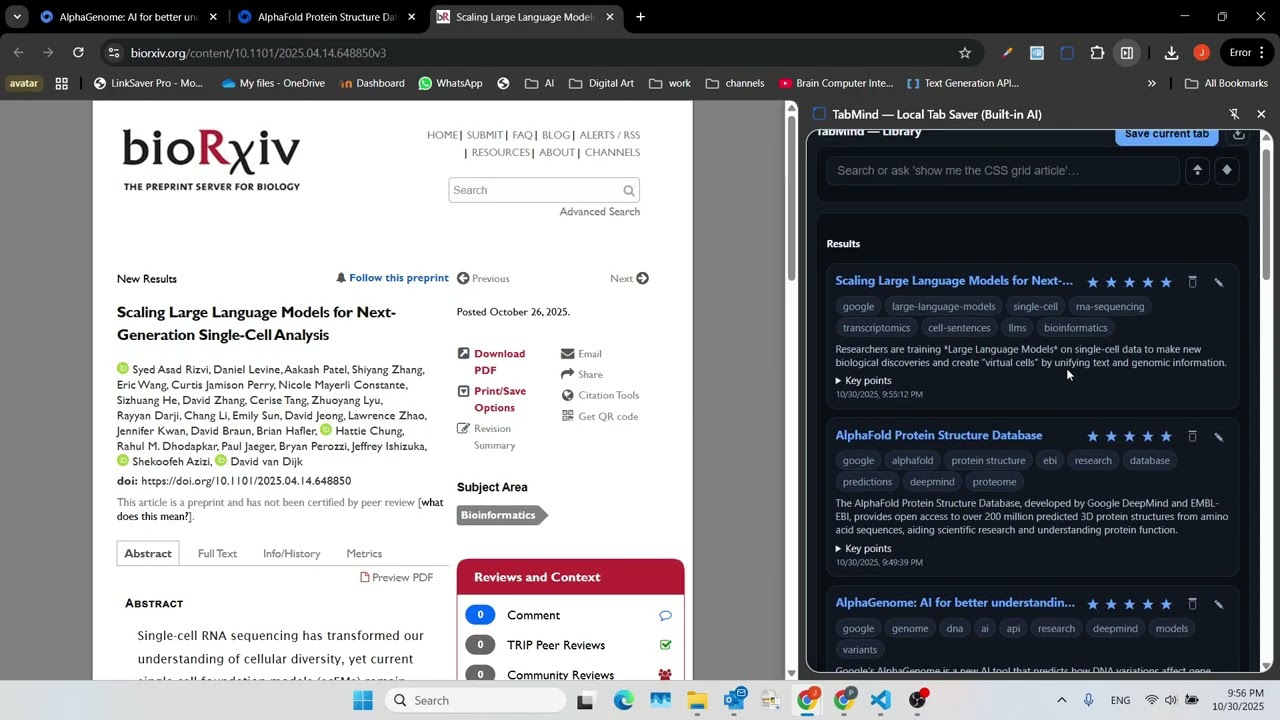 Offline Google Chrome Tab Manager