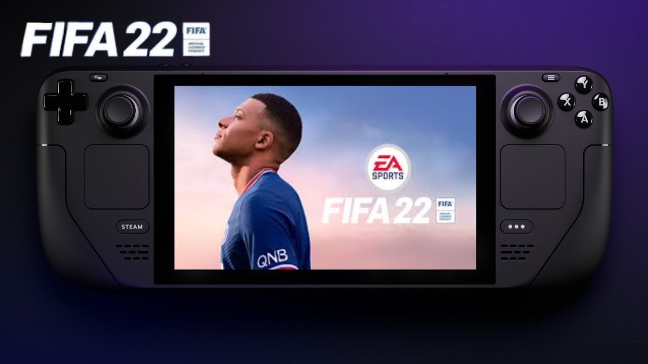 FIFA 22 - Steam Deck handheld gameplay (ultra max graphics) 