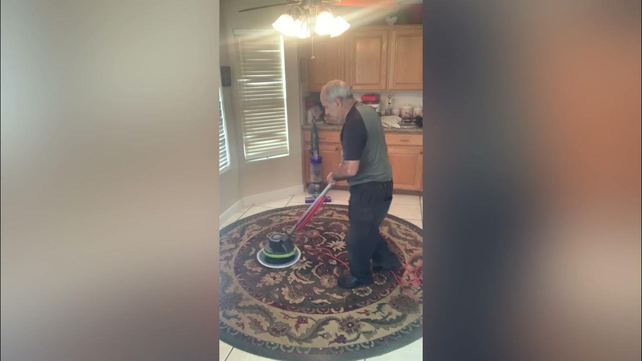 VLM area rug cleaning with Oreck Orbiter YouTube