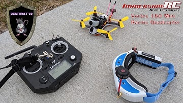 ImmersionRC Vortex 180 | Basic Intro with FPV Flight | DEATHRAT69 Training Flight 1