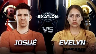 Josué vs Evelyn || Rojos vs Azules Exatlon All Star