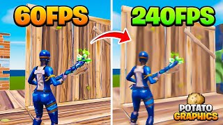 How to Get Potato Graphics in Fortnite Chapter 5! 🔧 (Low End FPS BOOST & 0 Input Delay)