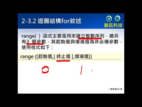 2 3 2 1 迴圈結構for敘述