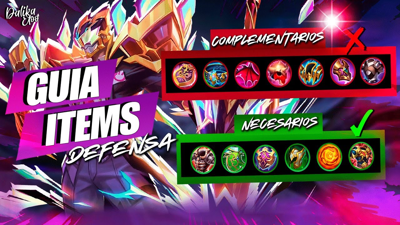 COMO EQUIPARSE CORRECTAMENTE LOS ITEMS DE DEFENSA EN MOBILE LEGENDS