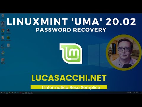 Password recovery in Linux Mint 20.02