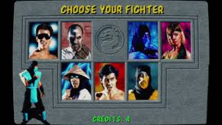 Mortal Kombat (1992) Revision 4.0 T-Unit: Sub-Zero Gameplay with Scanlines