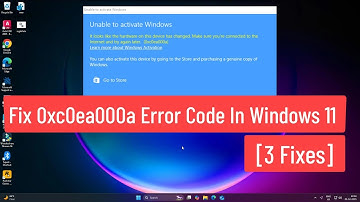 Fix 0xC0EA000A Error Code In Windows 11 [3 Fixes]