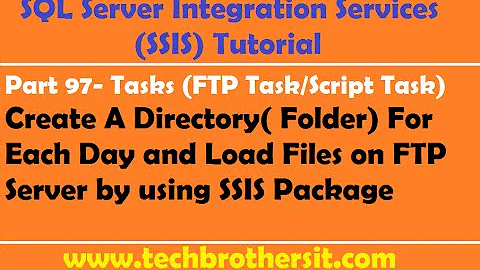 SSIS Tutorial Part 97-Create A Directory(Folder) For Each Day and Load Files on FTP Server