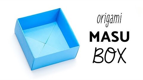 Easy Origami Masu Box Tutorial - EasiestMethod - Paper Kawaii