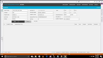 School Management System | Part 14. Manage Schedule
