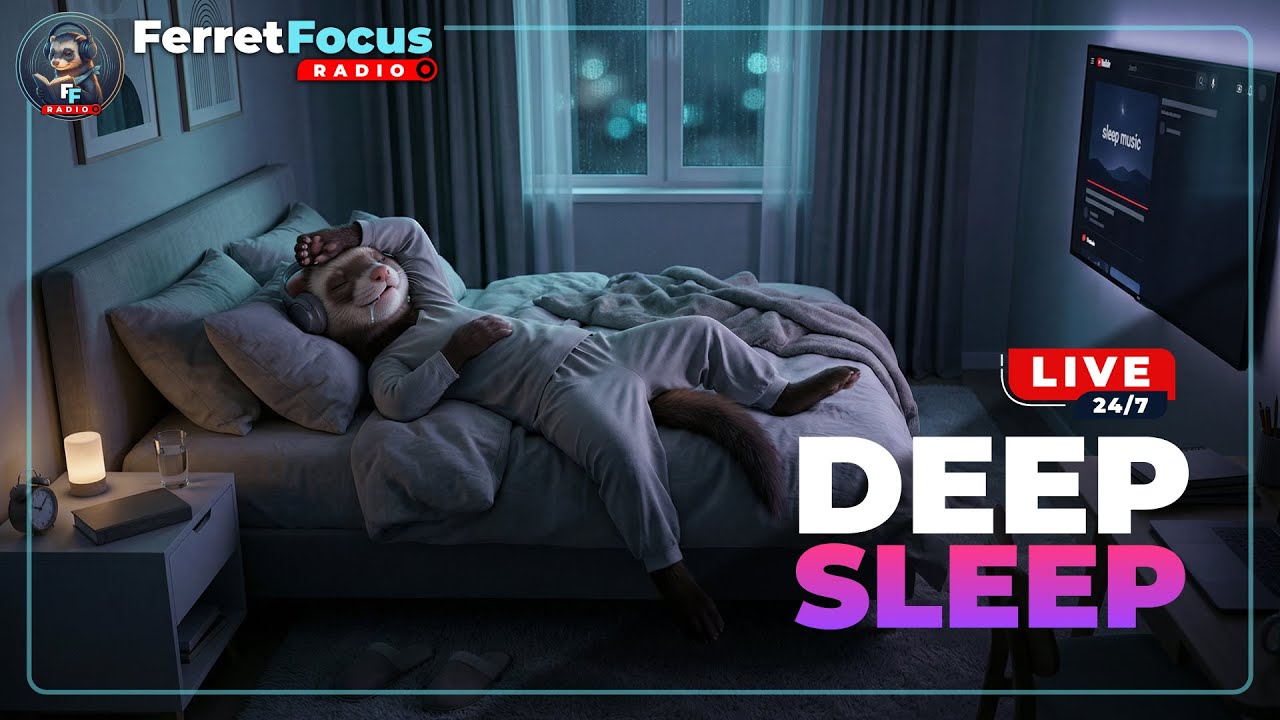 🔴 Deep Sleep Music LIVE 24/7 🌙 Black Screen (No Vocals, Instrumental Ambient)