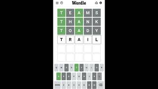 Today wordle 08 June 2022 word no #354 improve your puzzling skills and your vocabulary with #wordle