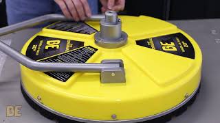 BE Whirlaway Rotary Flat Surface Cleaner Pressure Washer Attachment Unboxing & Setup