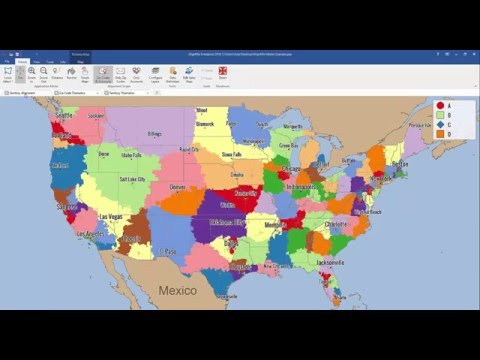 Create Zip Code & Territory Thematic Maps using AlignMix