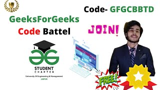 Geeksforgeeks Code Battel || GFG Contest || UEM Jaipur GFG Student Chapter