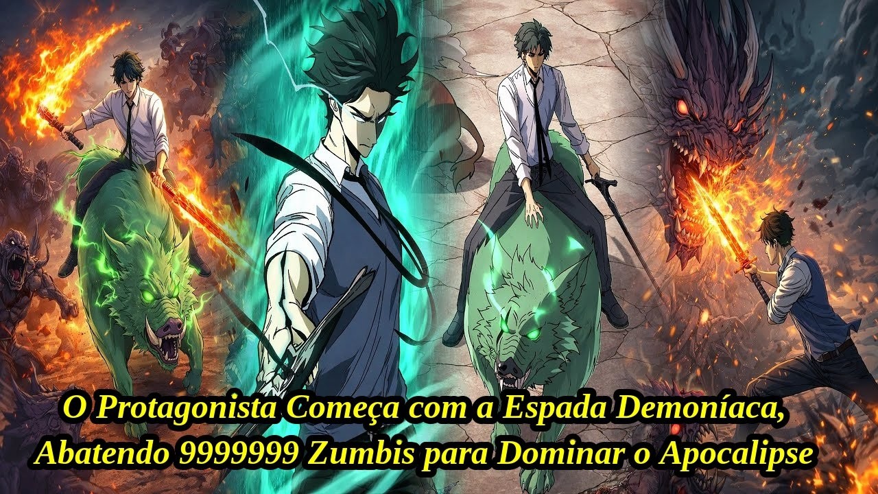 O Protagonista Começa com a Espada Demoníaca, Abatendo 9999999 Zumbis para Dominar o Apocalipse
