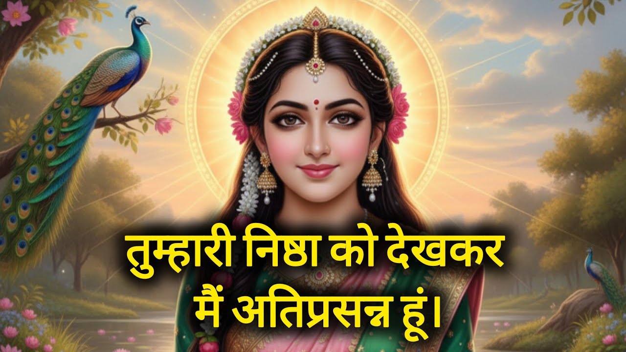 तेरी निष्ठा को देखकर मैं अतिप्रसन्न हूँ – राधारानी का दिव्य संदेश | Radha Rani Blessings.#Radharani