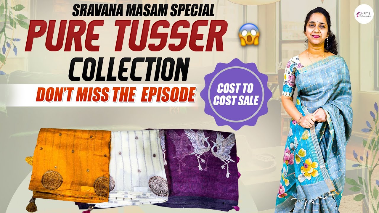 Cost to cost sale pure Tusser with penkalamkari order 6301119663