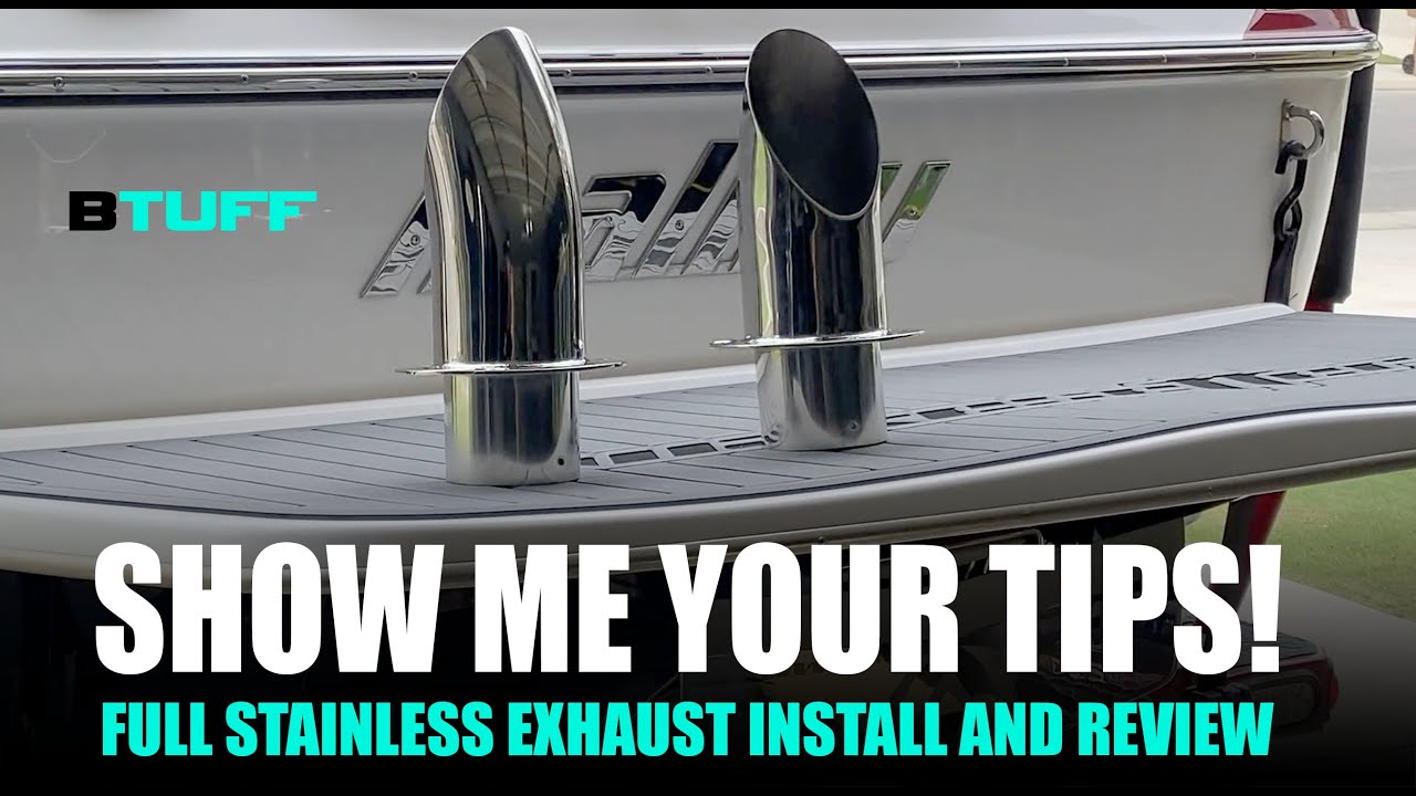 SHOW ME YOUR TIPS! Stainless exhaust silencers on a wake board boat