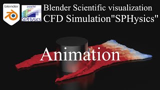 Scientific visualization Animation of CFD(SPHYSICS) using Blender  [153]