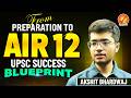UPSC CSE 2025 AIR 12 Akshit Bhardwaj | Topper from Vajiram and Ravi | Strategies and tips