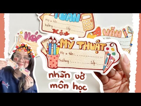 Vẽ Và Trang Trí Nhãn Vở Chủ Đề Môn Học | Beisme | Tik Tok Vẽ - Tik Tok -  Nega.Vn