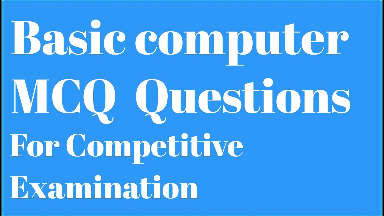 Basic Computer MCQ question . - YouTube