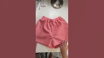 Make red gingham boxer shorts with me! Sewing pattern coming soon for these shorts!