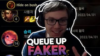 IS FAKER SCARED OF ME??