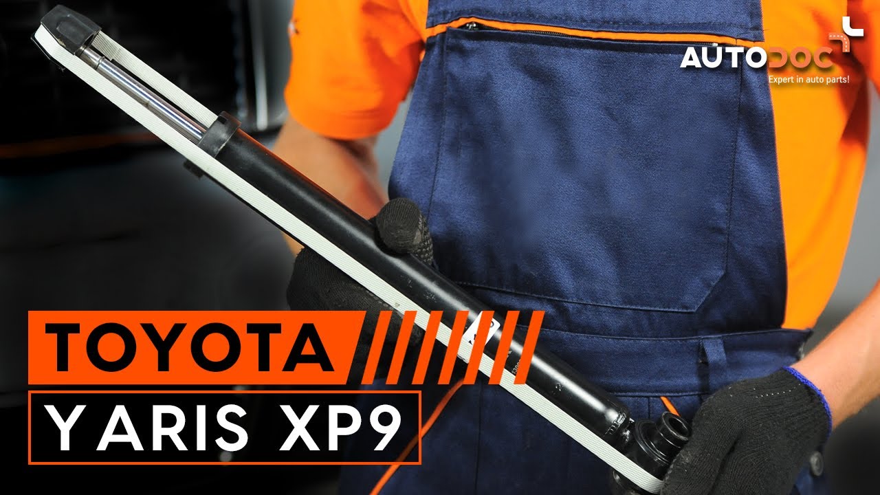 How to change rear shock absorbers TOYOTA YARIS XP9 TUTORIAL AUTODOC