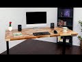 Solid wood desktops for standing desks beautiful unique and naturally produced   uplift desk