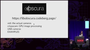 38C3 - libobscura: Cameras are difficult