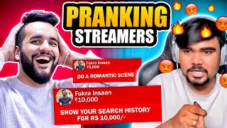 PRANKING and CHALLENGING streamers to do CRAZY DARES !! *Funny*