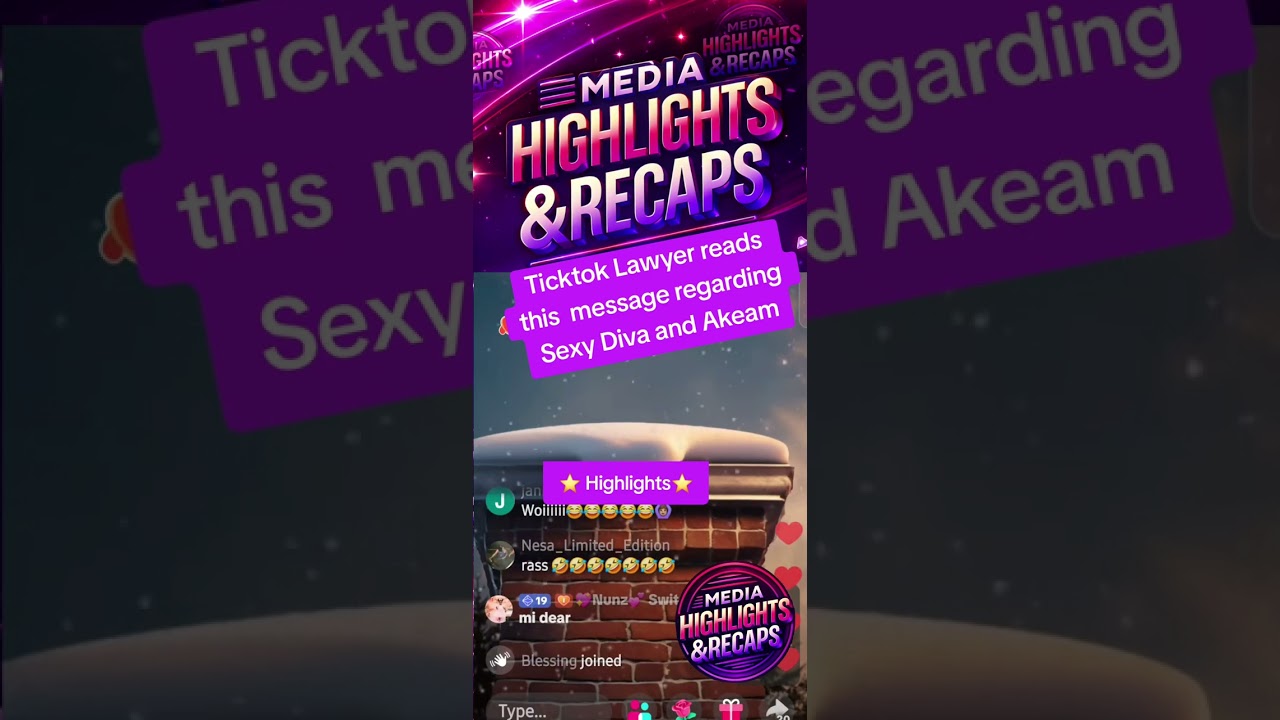 Ticktok Lawyer reads this message  regarding Sexy Diva and Akeam 