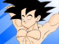 Goku is gathering energy from the sun... I can