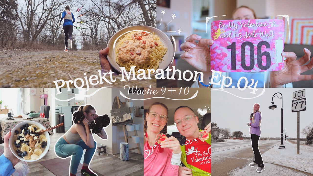 Marathon Training Ep 04 🏃🏼‍♀️⭐️ erste 53km Woche | Valentines Run mit meinem Mann | What i eat....