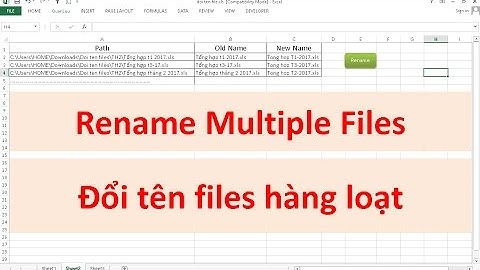 Excel VBA - Rename Multiple Files (Đổi tên file hàng loạt)