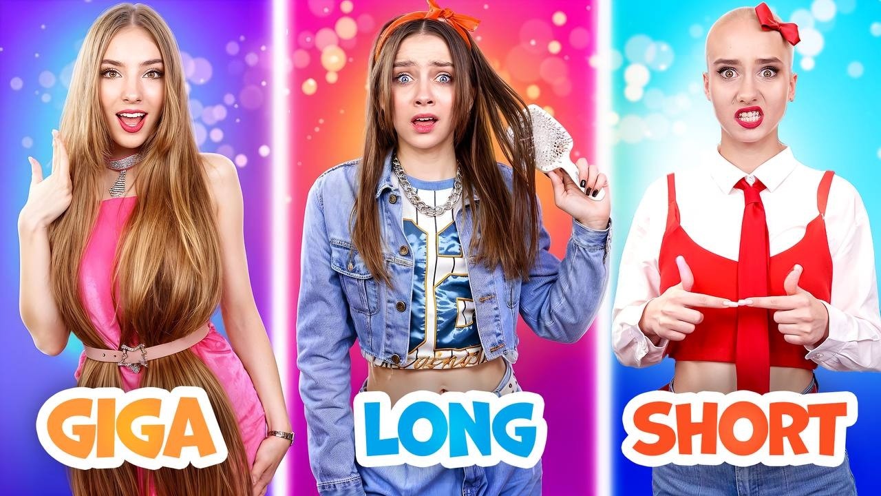 Kısa Saç vs Uzun Saç vs Çok Uzun Saç! Çılgın Eski Kız Arkadaşlarım ve Ben