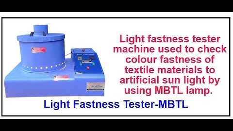 Light Fastness Tester -MBTL -Product Video|Q-Test|#AmithGarmentServices