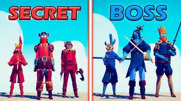 STRONG SECRET UNITS vs BOSS UNITS TEAM - Totally Accurate Battle Simulator | TABS