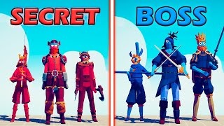 STRONG SECRET UNITS vs BOSS UNITS TEAM - Totally Accurate Battle Simulator | TABS