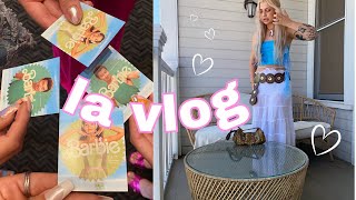 VLOG: la barbie screening, pr unboxing, pink prettylittlething haul