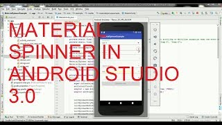 How to create material spinner in android studio 3.0 screenshot 3