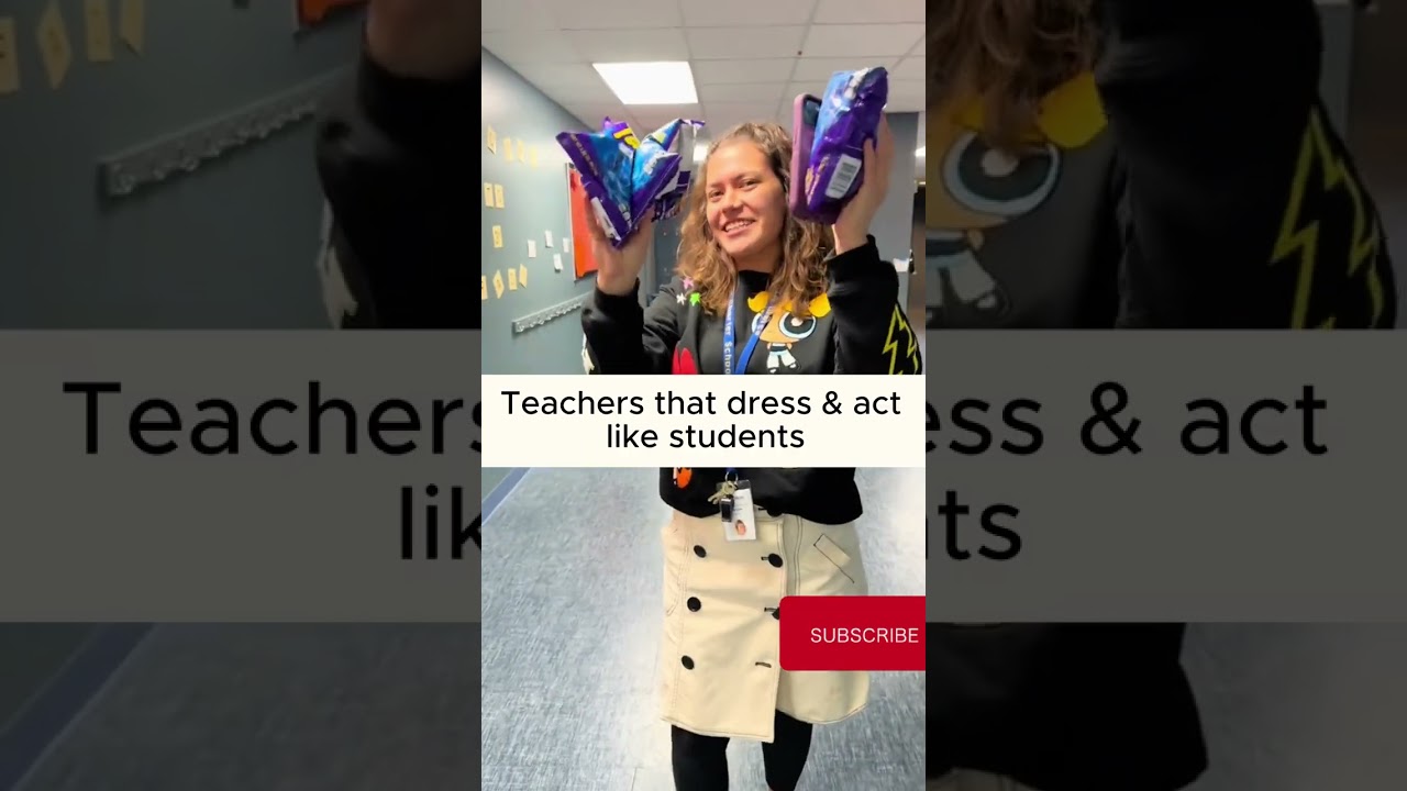 "POV: When Your Teacher Dresses And Acts Like A Student 😭🚌✏️"